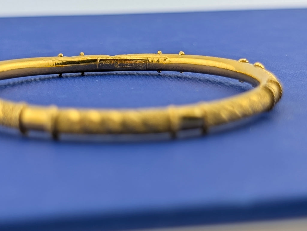 23 Karat Textured Bangle 3 of 3