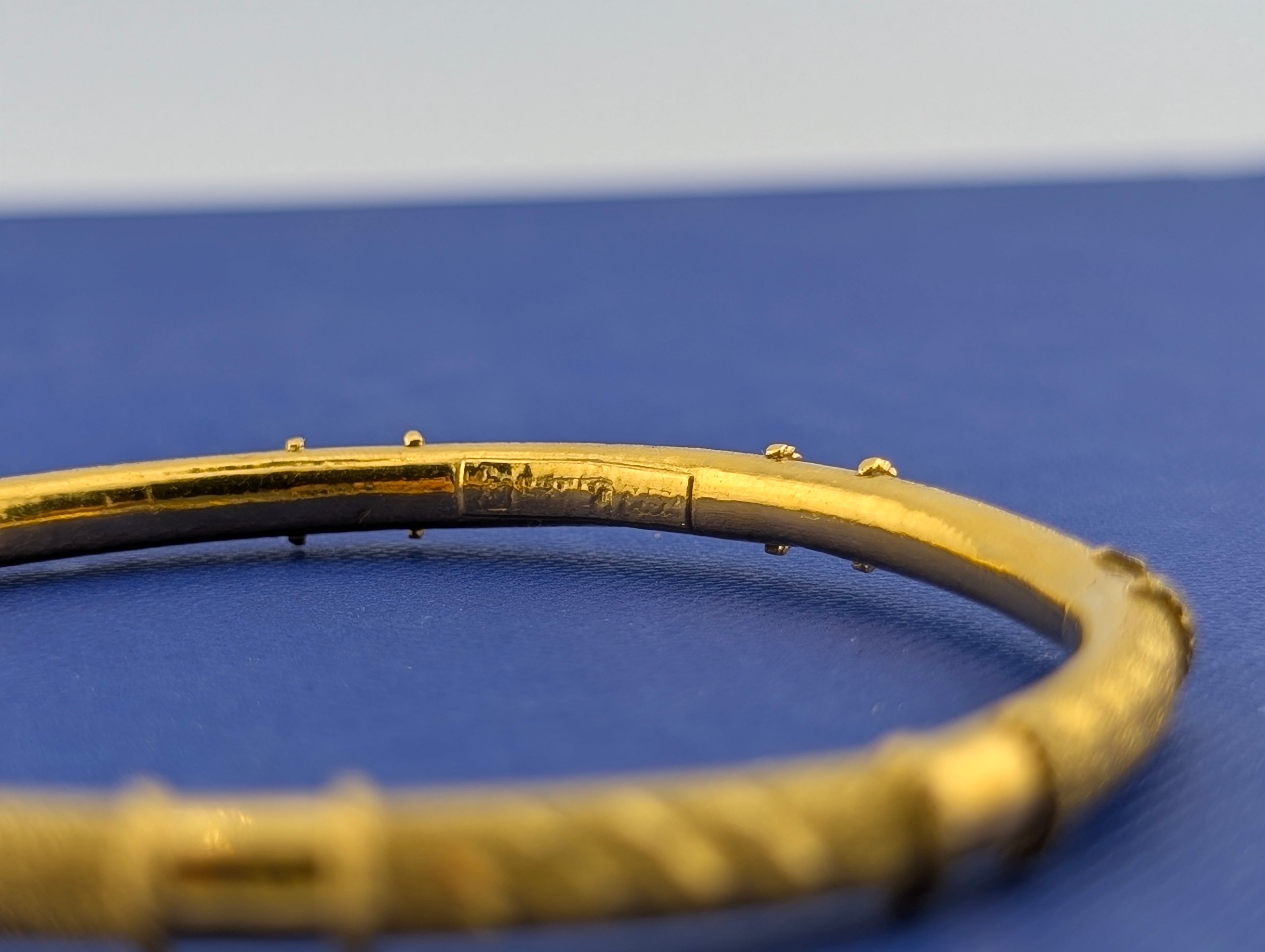 23 Karat Textured Bangle 3 of 3