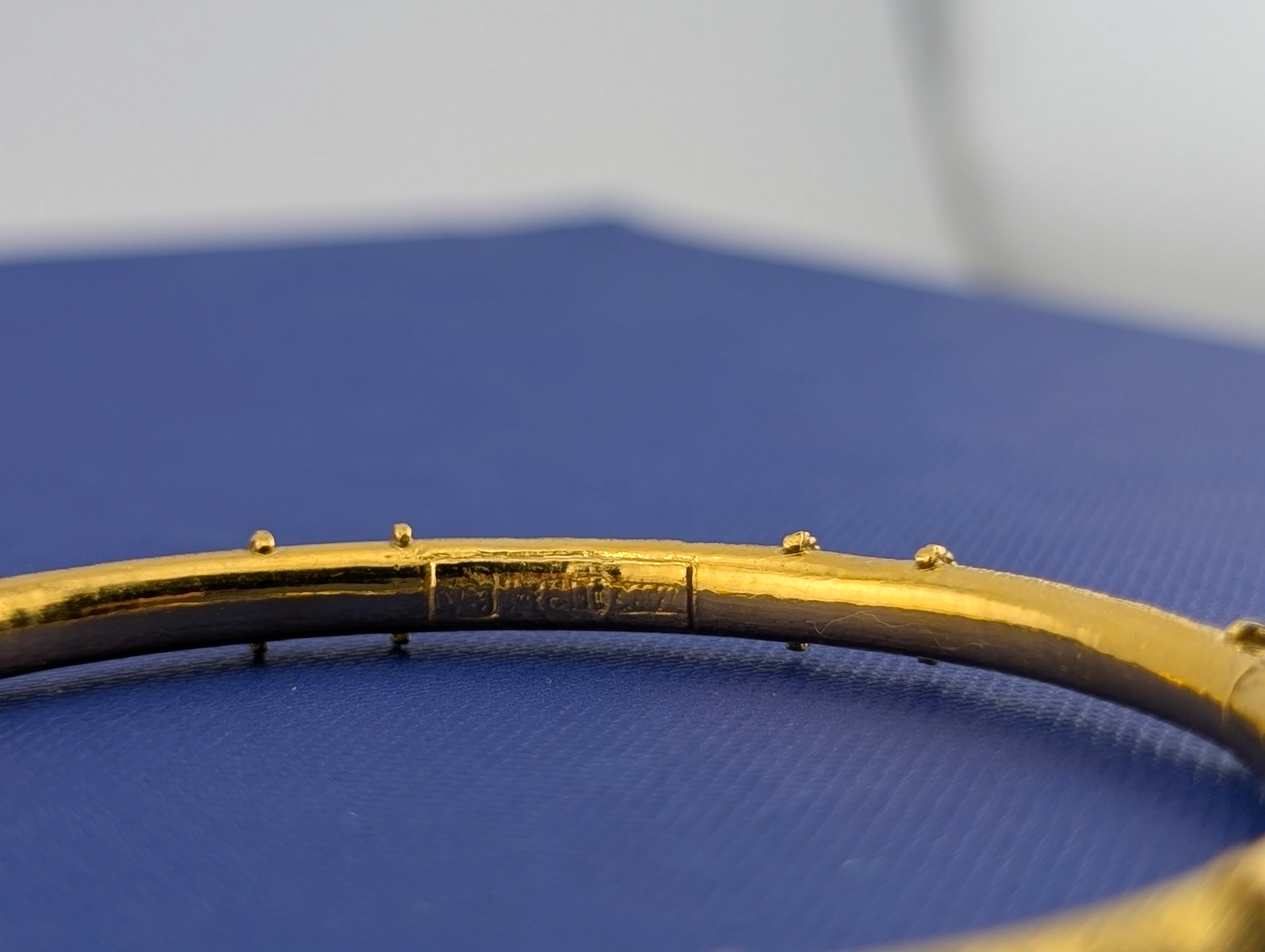 23 Karat Textured Bangle