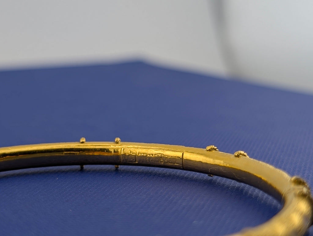 23 Karat Textured Bangle