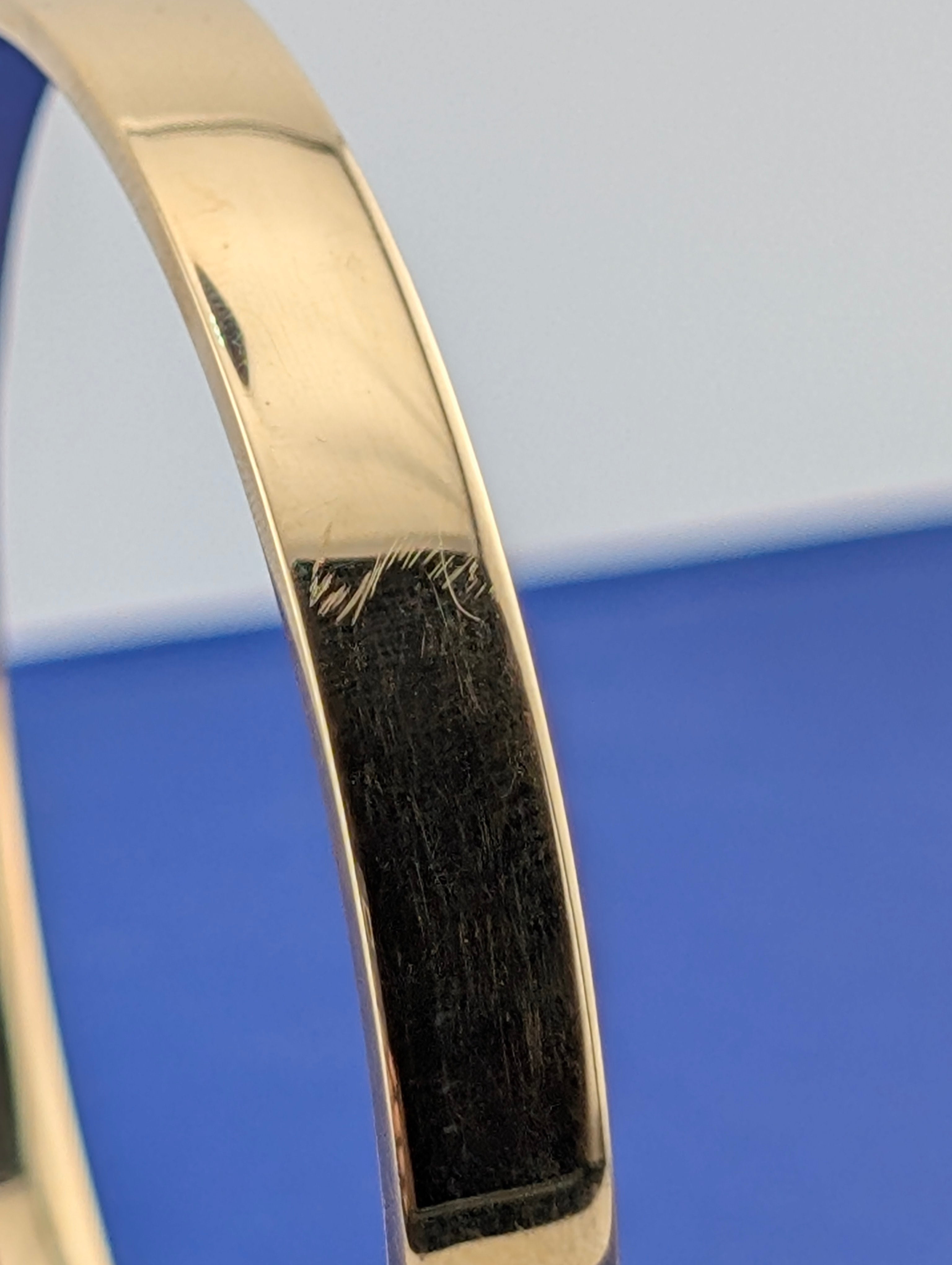 14 karat 6.5mm Flat Bangle - 8.3g