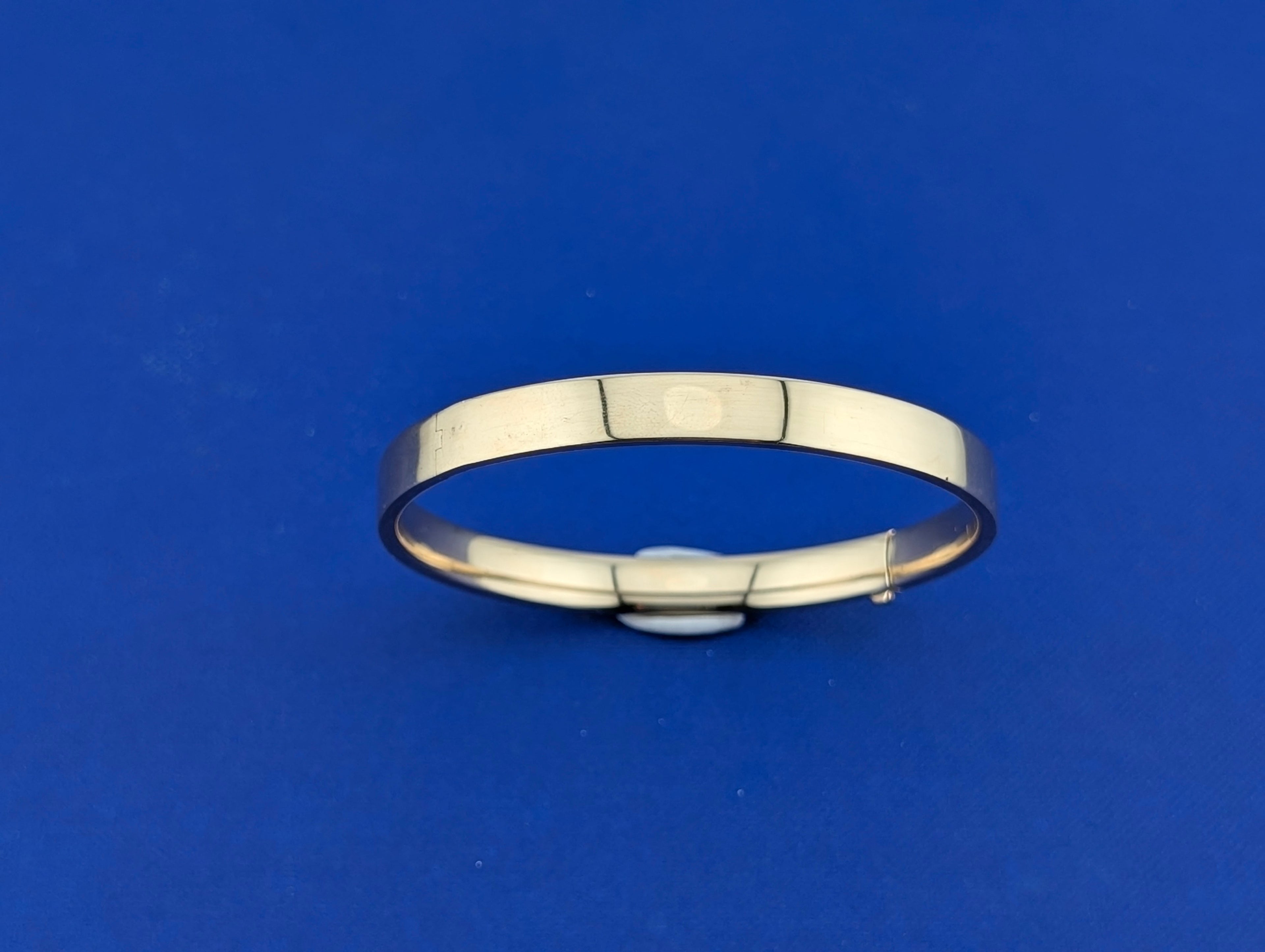 14 karat 6.5mm Flat Bangle - 8.3g