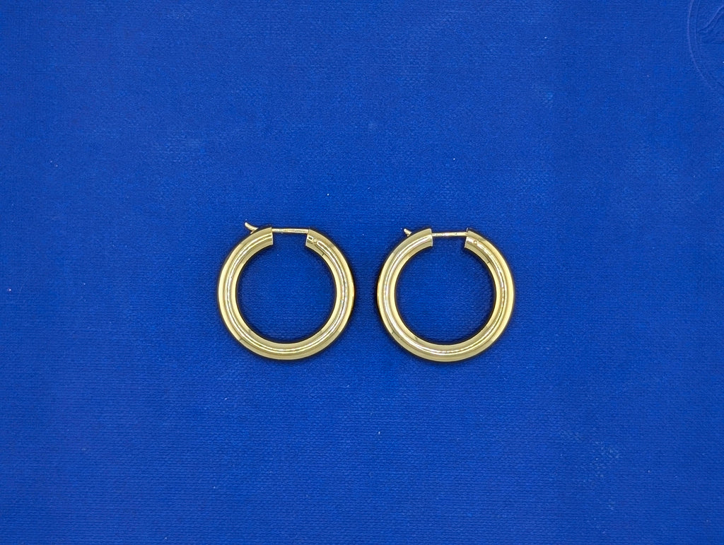 18kt 5mm Tube Hoops