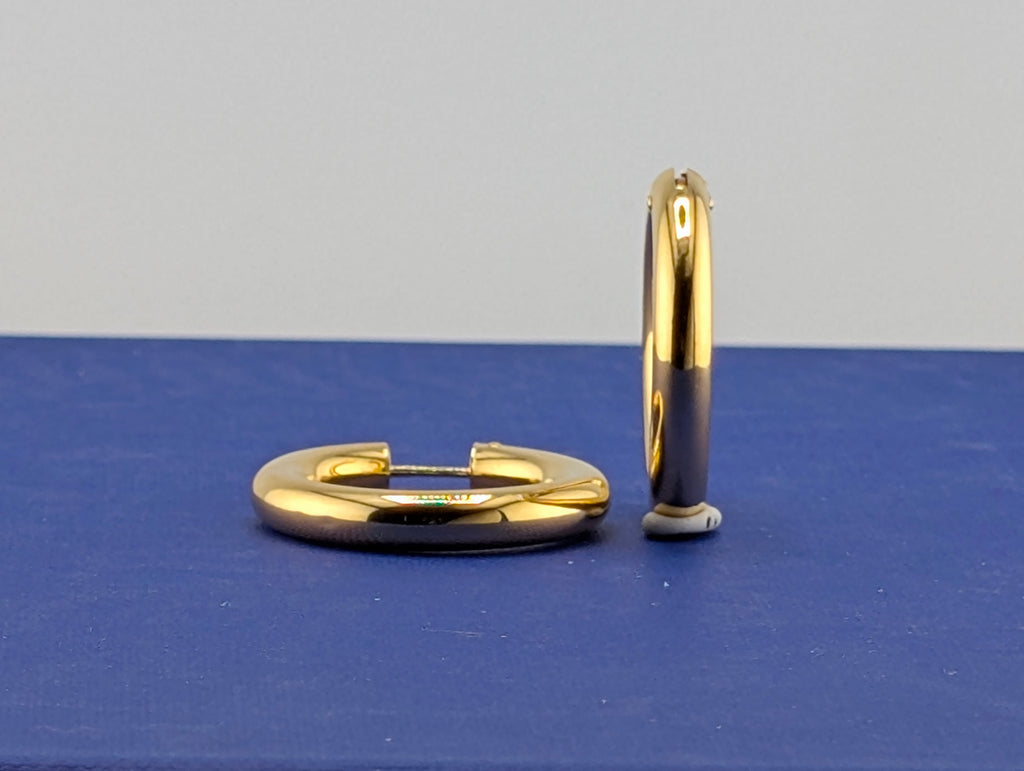 18kt 5mm Tube Hoops