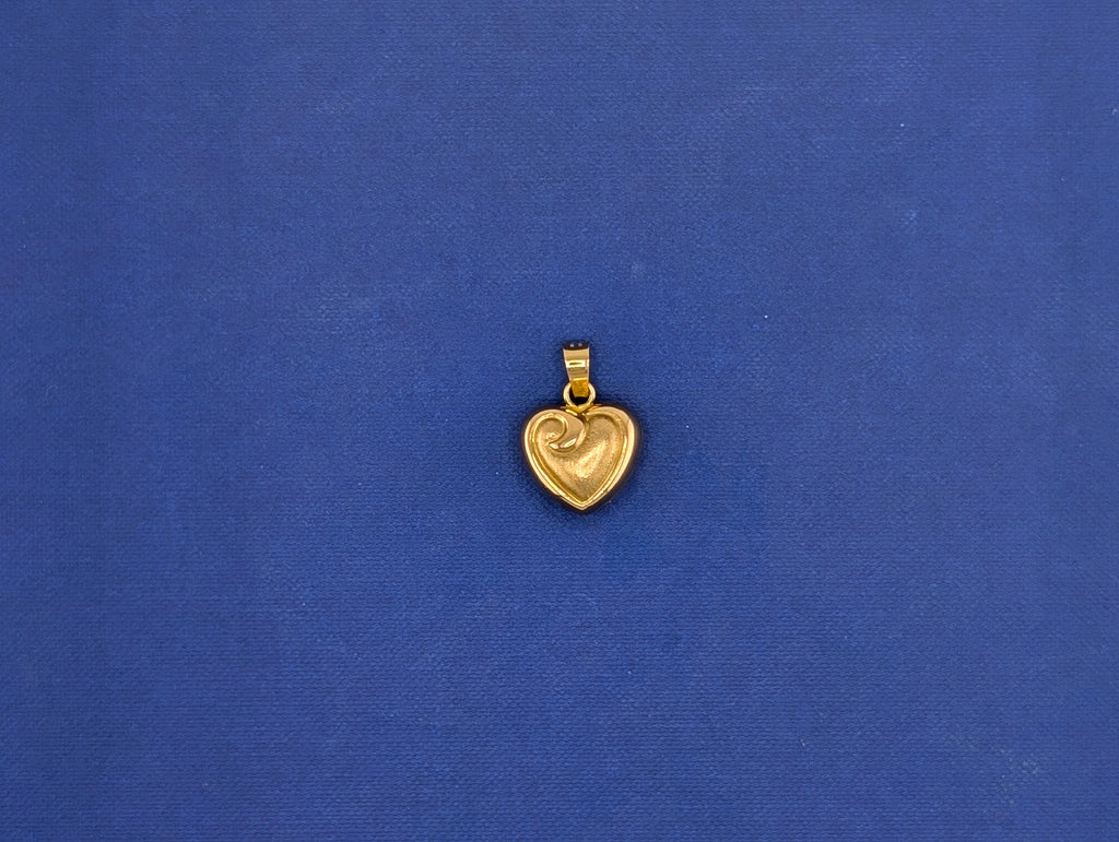 14kt Puff Heart Charm/Pendant