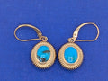 14k Turquoise Drop Earrings