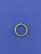 18ky YG John Hardy Fluted Band with diamonds Size 7-1.8g