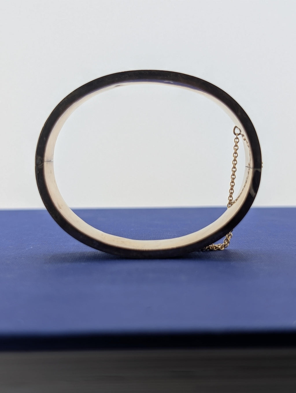 9kt /10kYellow Gold, Enamel, and Seed Pearl Victorian Bracelet - 25.0g