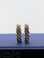 14kt Yellow Gold Knot Twist Earrings - 4.8g
