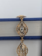 14kt Yellow Gold Filigree Bracelet with .25ct Old European Cut Diamond - 6.2g