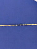 14kt Yellow Gold Bezel Station Necklace - 14.4g