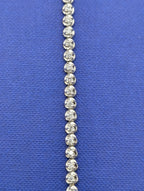 14kt Yellow and White Gold and Diamond Tennis Line Bracelet - 8.4g