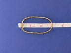 14kt Yellow Gold dosed x-link Bracelet - 26.1g