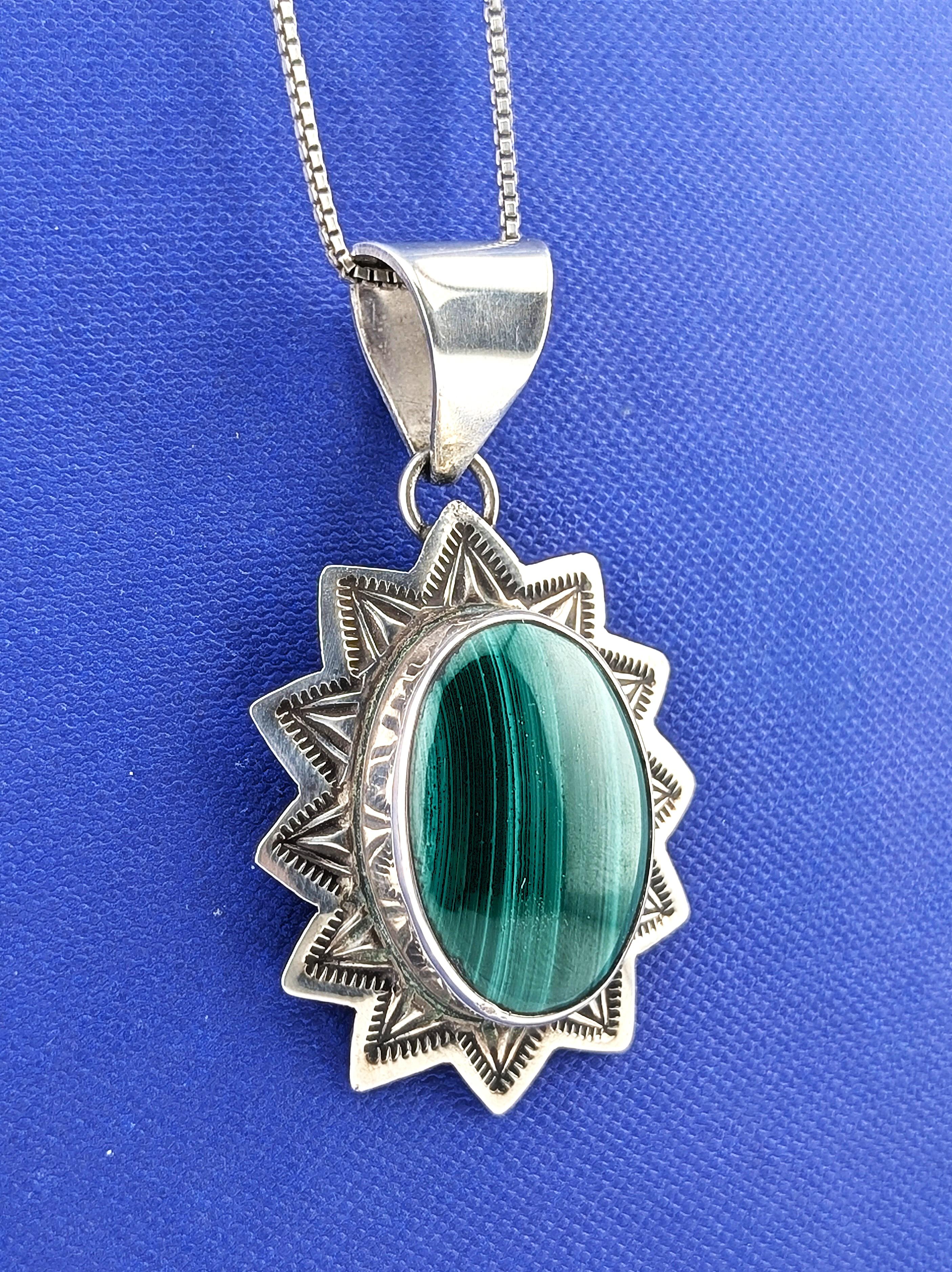 SS Alex Sanchez Malachite Necklace - 18.6g