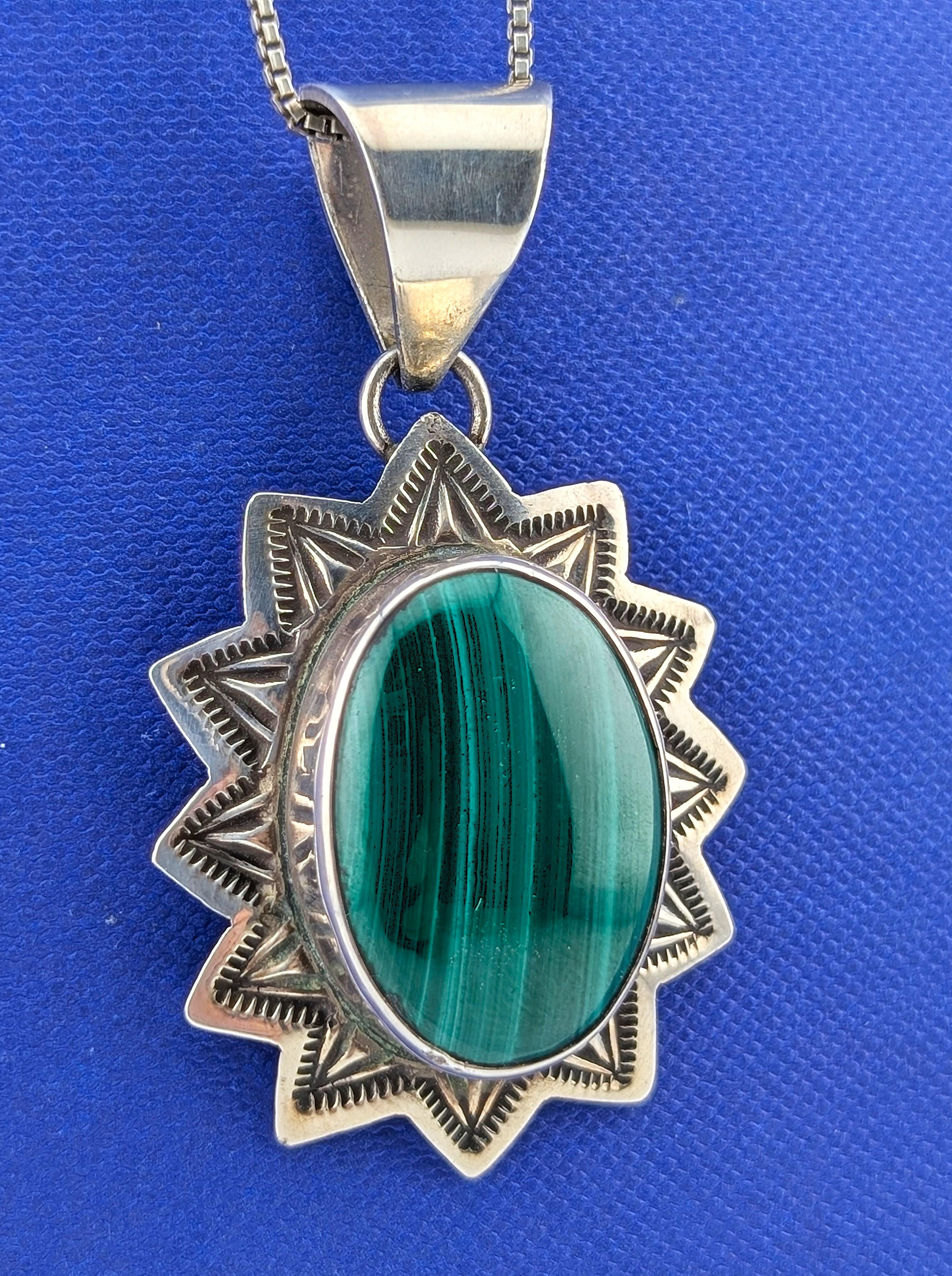 SS Alex Sanchez Malachite Necklace - 18.6g