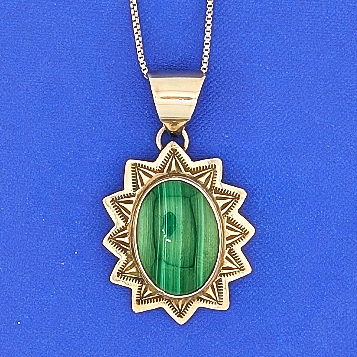 SS Alex Sanchez Malachite Necklace - 18.6g