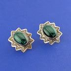 SS Alex Sanchez Malachite Earrings-16.3g