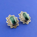 SS Alex Sanchez Malachite Earrings-16.3g