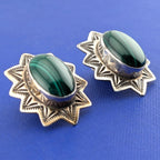 SS Alex Sanchez Malachite Earrings-16.3g