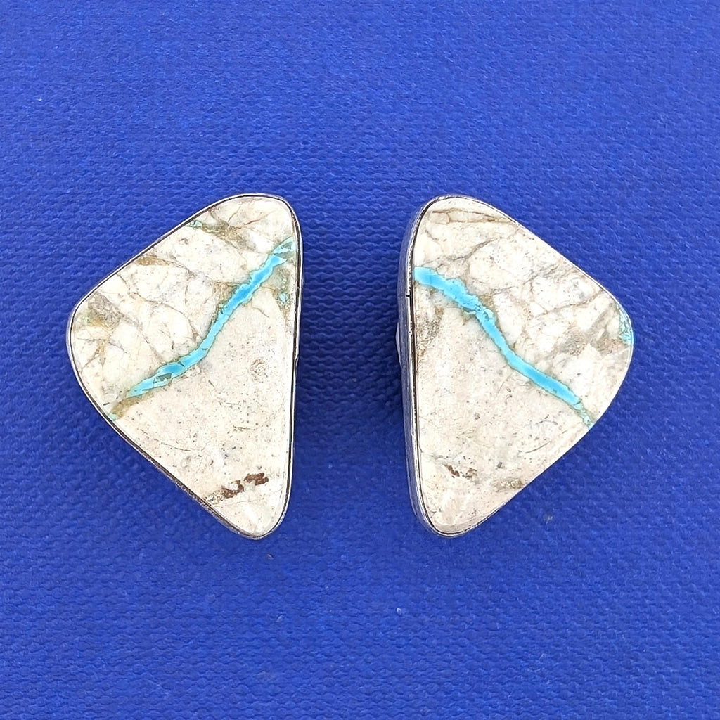 SS Royston Turquoise Earring-10.6g