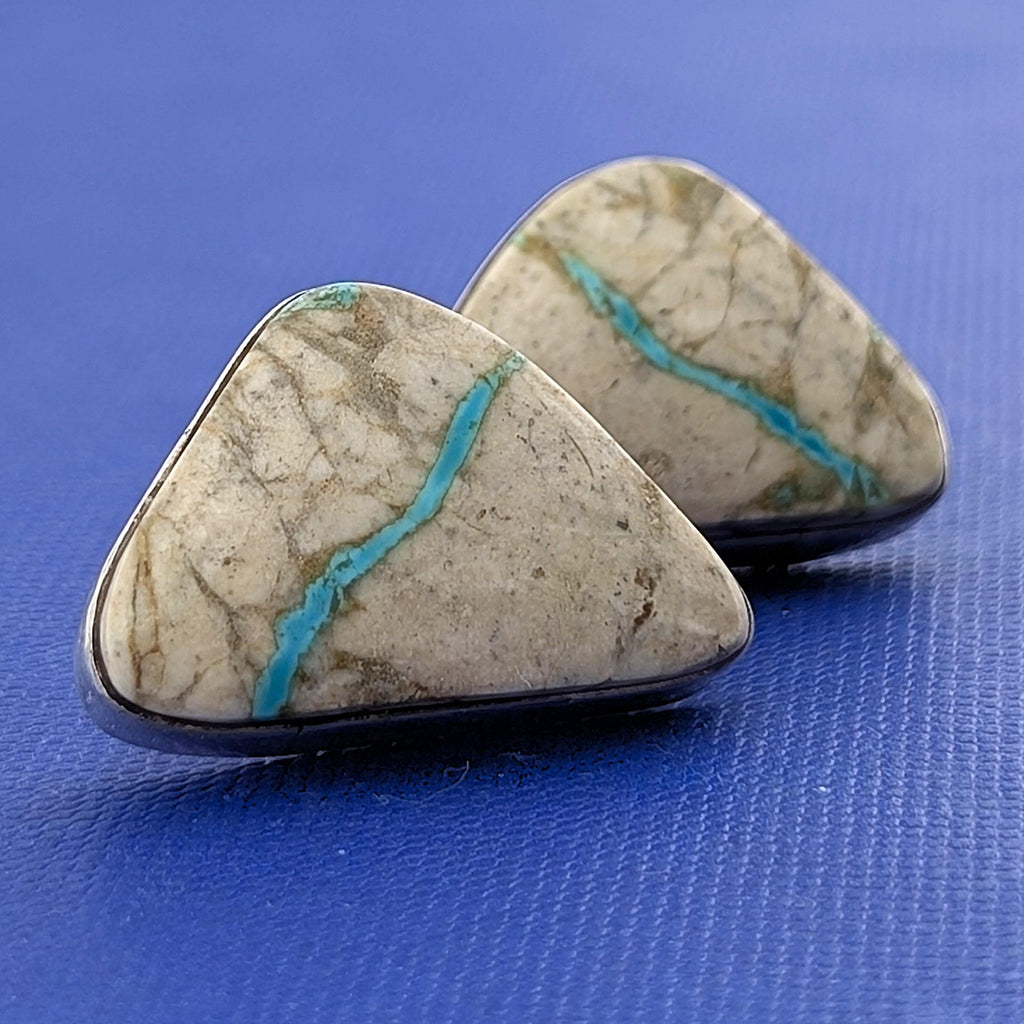 SS Royston Turquoise Earring-10.6g