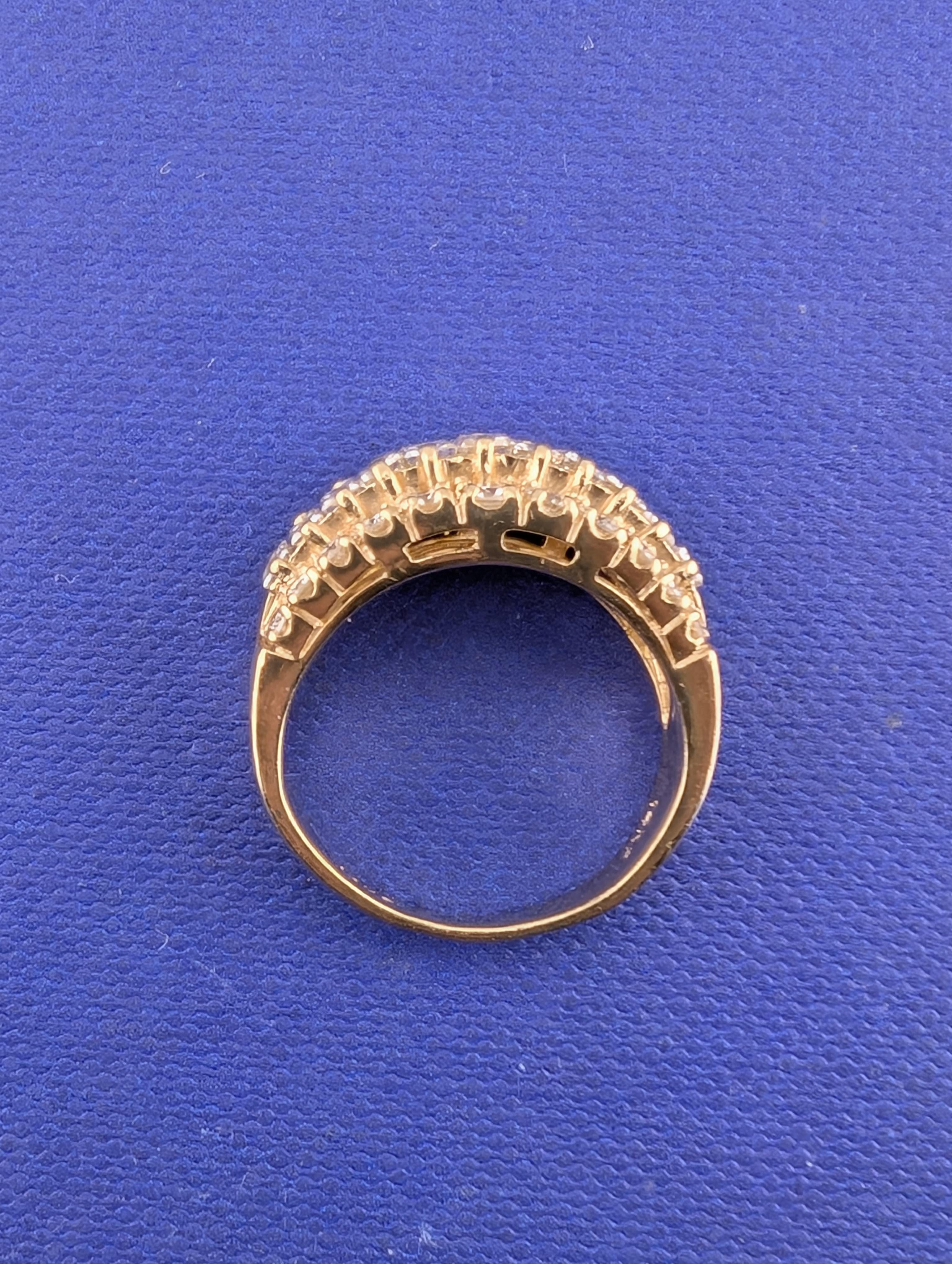 14kt Yellow Gold and Diamond-2.0ctw Band-5.4g