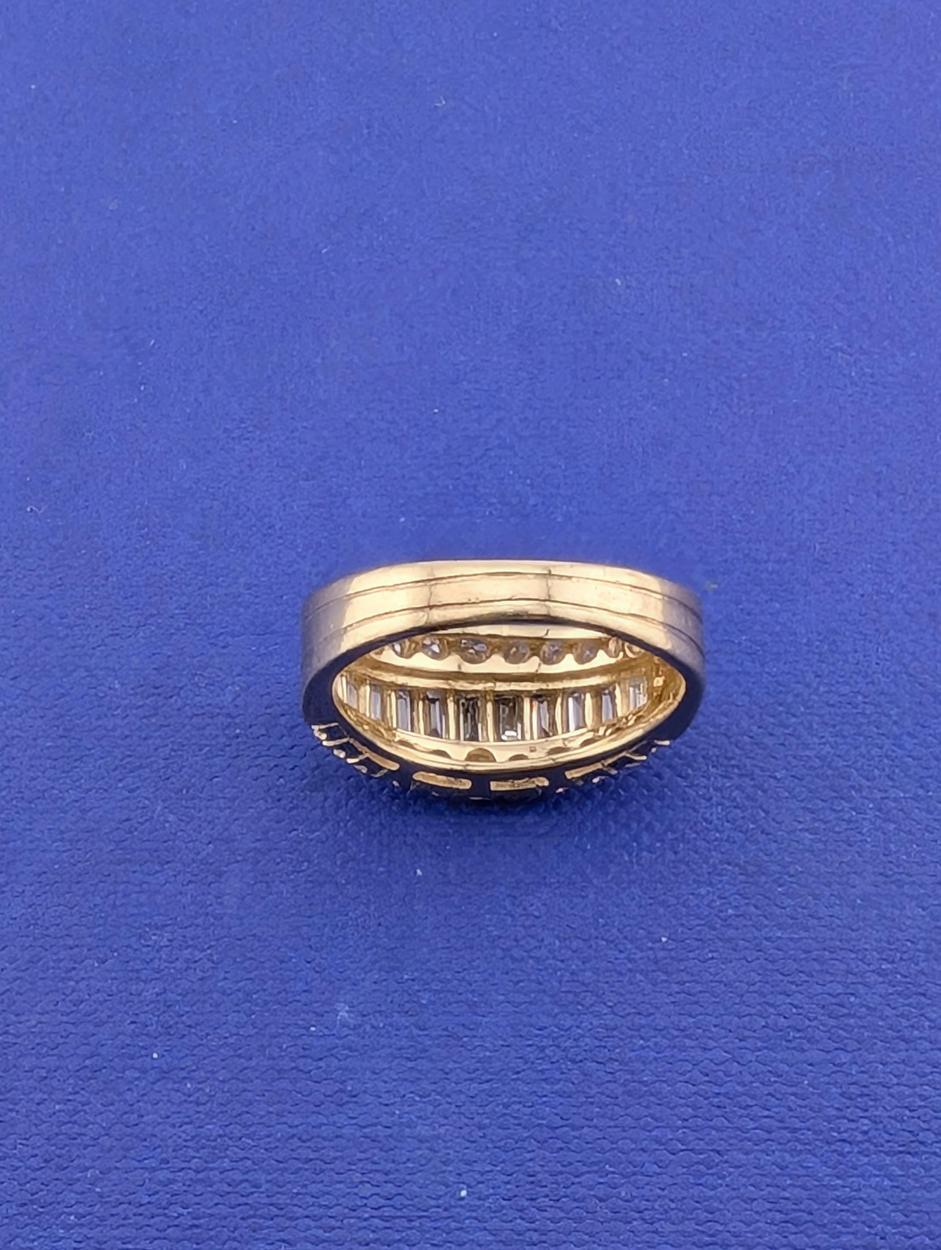 14kt Yellow Gold and Diamond-2.0ctw Band-5.4g