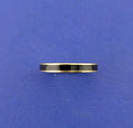 18kt Yellow Gold Hidalgo Black Channel Enamel Band - 4.8g
