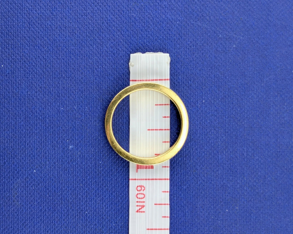 18kt Yellow Gold Hidalgo Black Channel Enamel Band - 4.8g