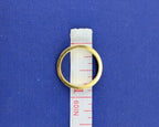 18kt Yellow Gold Hidalgo Black Channel Enamel Band - 4.8g