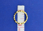 18kt Yellow Gold Black Enamel and Diamond Scalloped Hidalgo Band - 2.7g