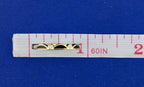 18kt Yellow Gold Black Enamel and Diamond Scalloped Hidalgo Band - 2.7g