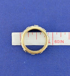 14kt YG, Plat, Diamond Filigree Ring- 6.2g