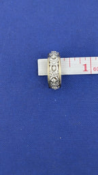 14kt YG, Plat, Diamond Filigree Ring- 6.2g