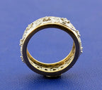 14kt YG, Plat, Diamond Filigree Ring- 6.2g