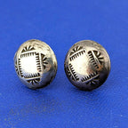 SS Navajo "Pearl" Earrings- 2.6g