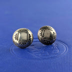 SS Navajo "Pearl" Earrings- 2.6g