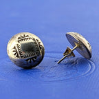 SS Navajo "Pearl" Earrings- 2.6g