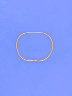 10kt Half Dome small bangle - 3.3g (Copy)