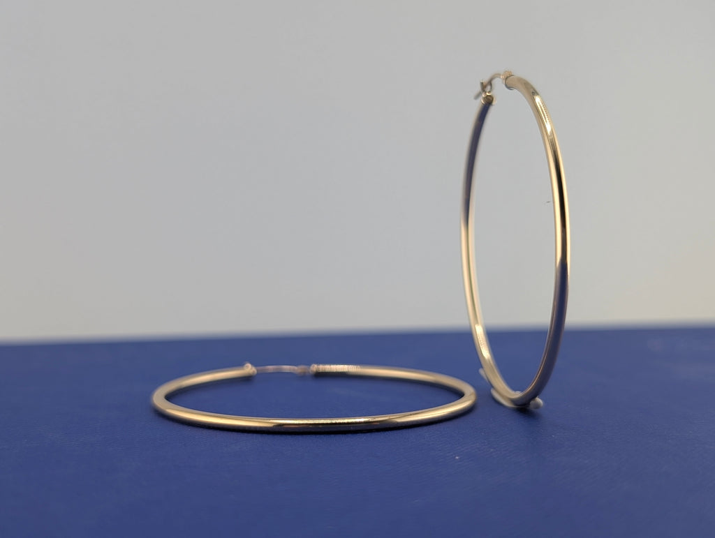 14kt Thin (1.9mm) Hoop Earrings