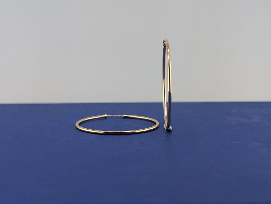 14kt Thin (1.9mm) Hoop Earrings