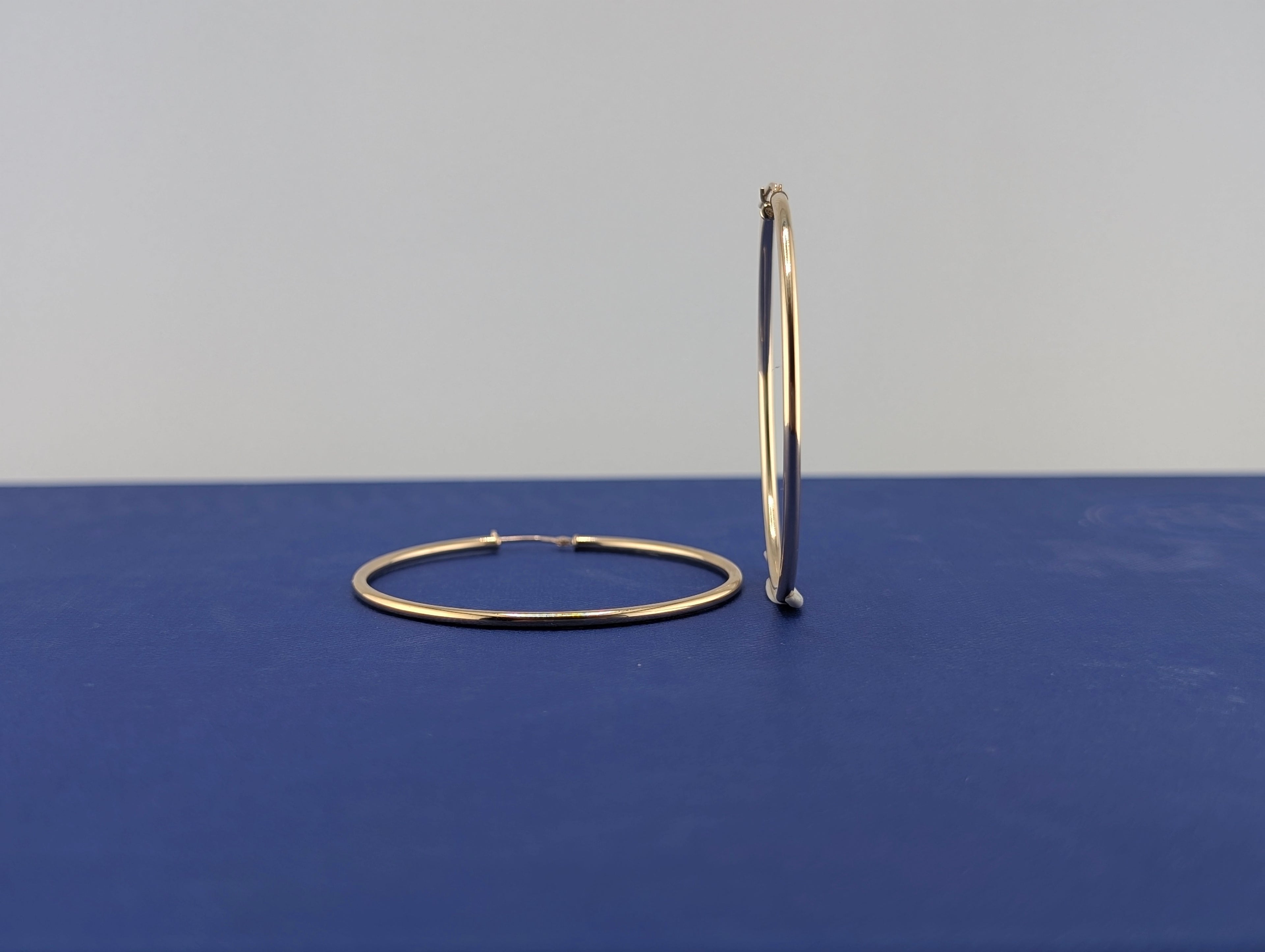 14kt Thin (1.9mm) Hoop Earrings