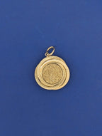 14kt Labradorite and Druzy Quartz Pendant - 8.4g
