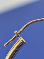 14kt Thin (1.9mm) Hoop Earrings - 2.3g